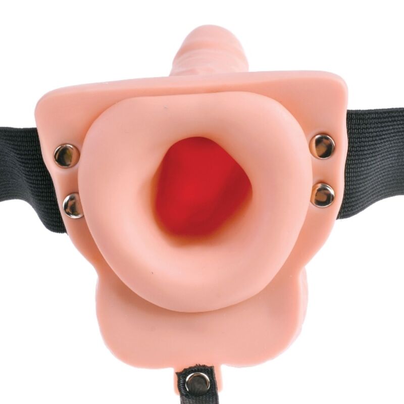 FETISH FANTASY SERIES - ARNES AJUSTABLE CONTROL REMOTO PENE REALISTICO CON TESTICULOS RECARGABLE Y VIBRADOR 15 CM FETISH FANTASY SERIES