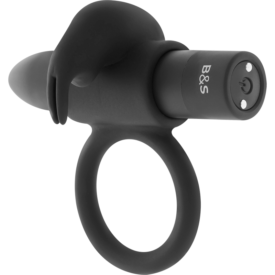 BLACK&SILVER - BURTON VIBRATING RING 10 MODES BLACK