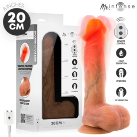 MR INTENSE - LOGAN VIBRATOR DILDO SILICONE WITH HEAT EFFECT AND REMOTE CONTROL 20 CM -Ø- 4