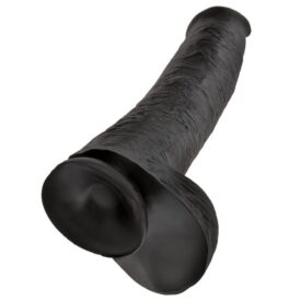 KING COCK - REALISTIC DILDO WITH TESTICLES 38 CM BLACK